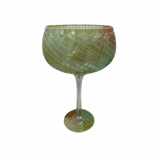 Copa Decorativa De Cristal , 42x21 cm