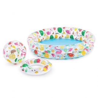 Set Infantil de Piscina, Flotador y Pelota Hinchable 122x25 cm INTEX 59460