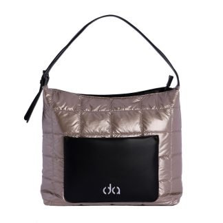 Bolso Hombro Dorado-Negro Don Algodón 7834004