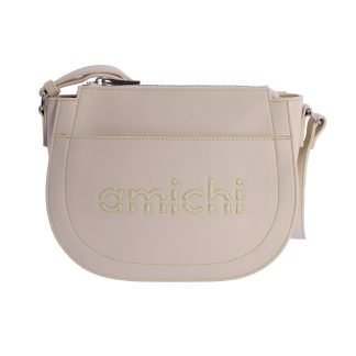 Bolso Bandolera Marfil-Hilo Verde Amichi 5320016