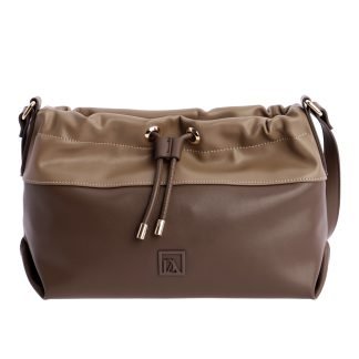 Bolso Bandolera Bicolor Marrón D. Algodón 7853051