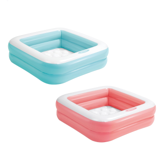Piscina Bebé Hinchable Cuadrada 85x85x23cm 57101/57100 INTEX